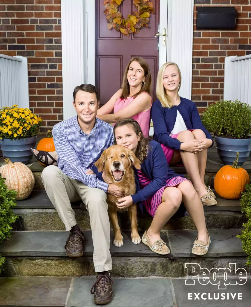 Dog with his family 